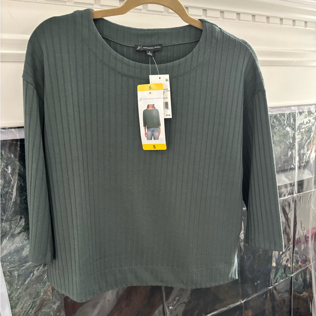 Adriana Papelle Ribbed Style Top